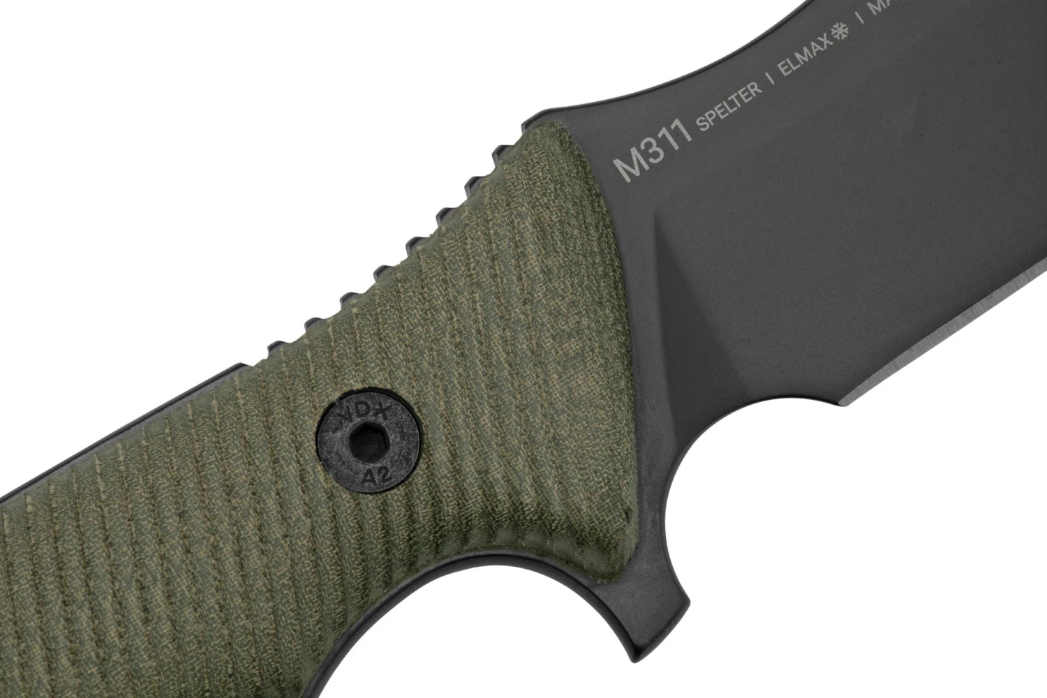 ANV Knives M311 SPELTER DLC Elmax, Olive Micarta Handle, Black Kydex Sheath, Cuchillo De Supervivencia 7 ANV Knives M311 SPELTER DLC Elmax, Olive Micarta Handle, Black Kydex Sheath, Cuchillo De Supervivencia - Imagen 5