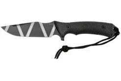ANV Knives M311 SPELTER DLC Camo Elmax, Black Micarta Handle, Black Kydex Sheath, Cuchillo De Supervivencia