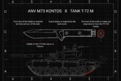 ANV M73 Kontos Stonewashed M73-003 Cuchillo De Supervivencia 20 ANV M73 Kontos Stonewashed M73-003 Cuchillo De Supervivencia -Leatherman Tienda ANVM73 003 09 anv knives