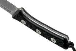 ANV P300 N690, Black G10 P300-015, Black Leather Sheath, Cuchillo De Supervivencia -Leatherman Tienda ANVP300 015 04 anv knives