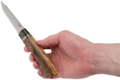 Autine Puukko, Stainless Damascus, Funda RH Marrón -Leatherman Tienda AT PUUKO DAM 06 autine