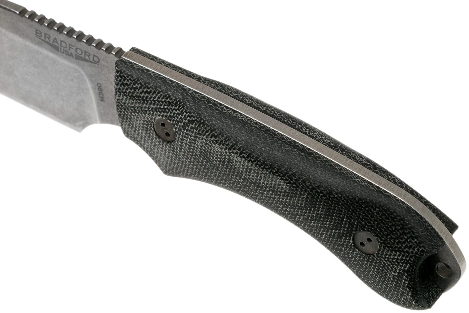 Bradford Guardian 4FE, 3D Black Micarta Guardian 4 M390, Sabre Stonewashed False Edge 4FE-101 7 Bradford Guardian 4FE, 3D Black Micarta Guardian 4 M390, Sabre Stonewashed False Edge 4FE-101 - Imagen 5