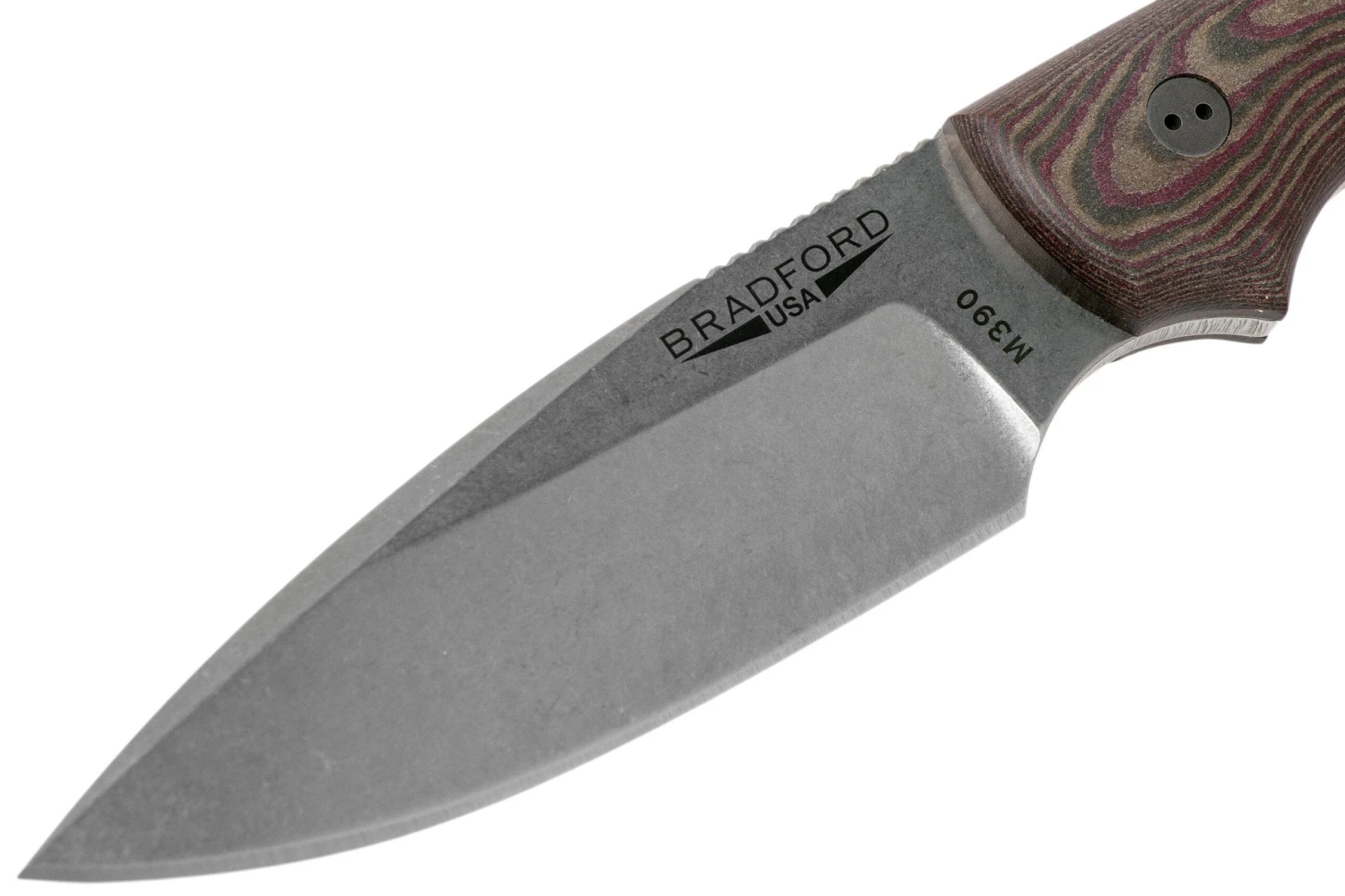 Bradford Guardian 3, 3D Brown-Red Richlite, M390 False Edge Stonewash Knivesandtools Exclusive 5 Bradford Guardian 3, 3D Brown-Red Richlite, M390 False Edge Stonewash Knivesandtools Exclusive - Imagen 3