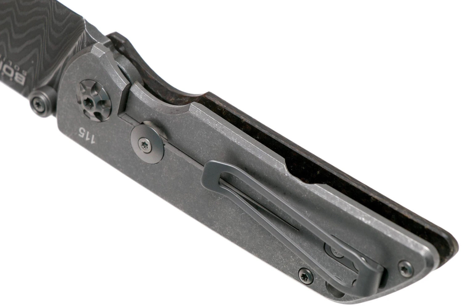 Böker M4 Sherman Damascus 110662DAM Navaja 7 Böker M4 Sherman Damascus 110662DAM Navaja - Imagen 5