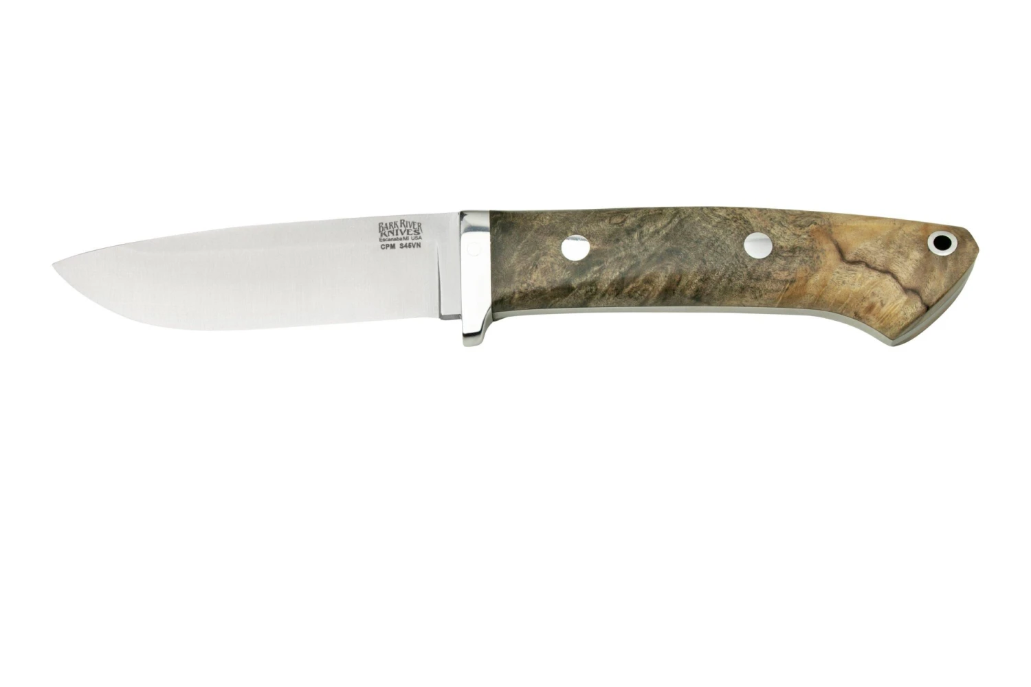 Bark River Classic Drop Point Hunter CPM S45VN Buckeye Burl, Cuchillo Fijo 3 Bark River Classic Drop Point Hunter CPM S45VN Buckeye Burl, Cuchillo Fijo