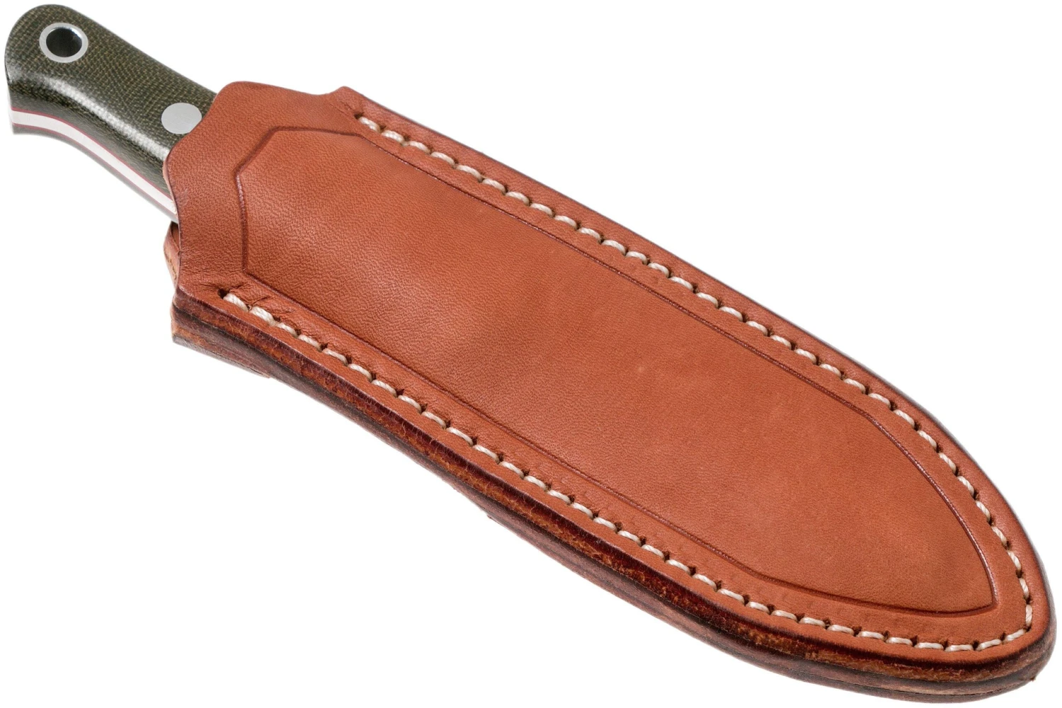 Bark River Bushcrafter I CPM 3V, Green Canvas Micarta, Red Liners 9 Bark River Bushcrafter I CPM 3V, Green Canvas Micarta, Red Liners - Imagen 7