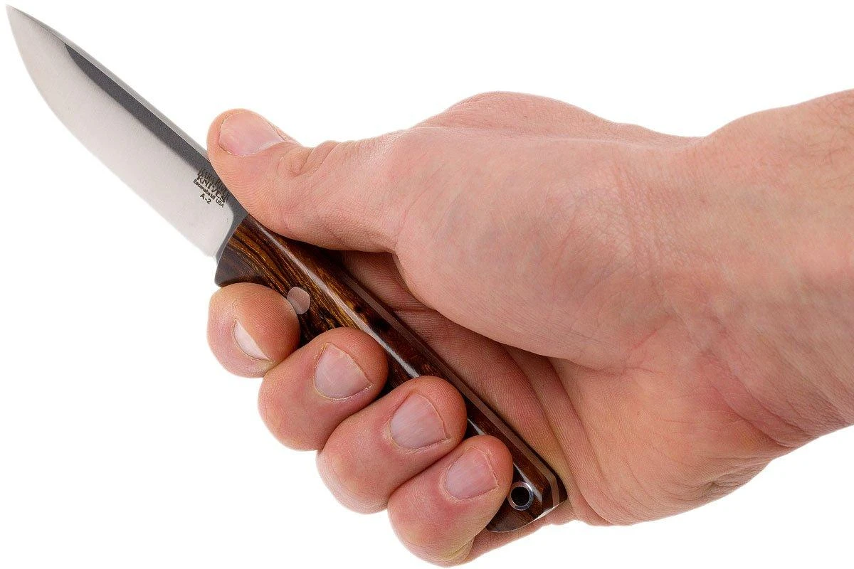 Bark River Bravo EDC A2 Rampless, Desert Ironwood, Funda Marrón 8 Bark River Bravo EDC A2 Rampless, Desert Ironwood, Funda Marrón - Imagen 6