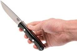 Bark River Gunny Hunter CPM 3V, Black Canvas Micarta, Red Liners -Leatherman Tienda BRK07 025BRKC RL 06 bark river brk07 025brkc rl 06