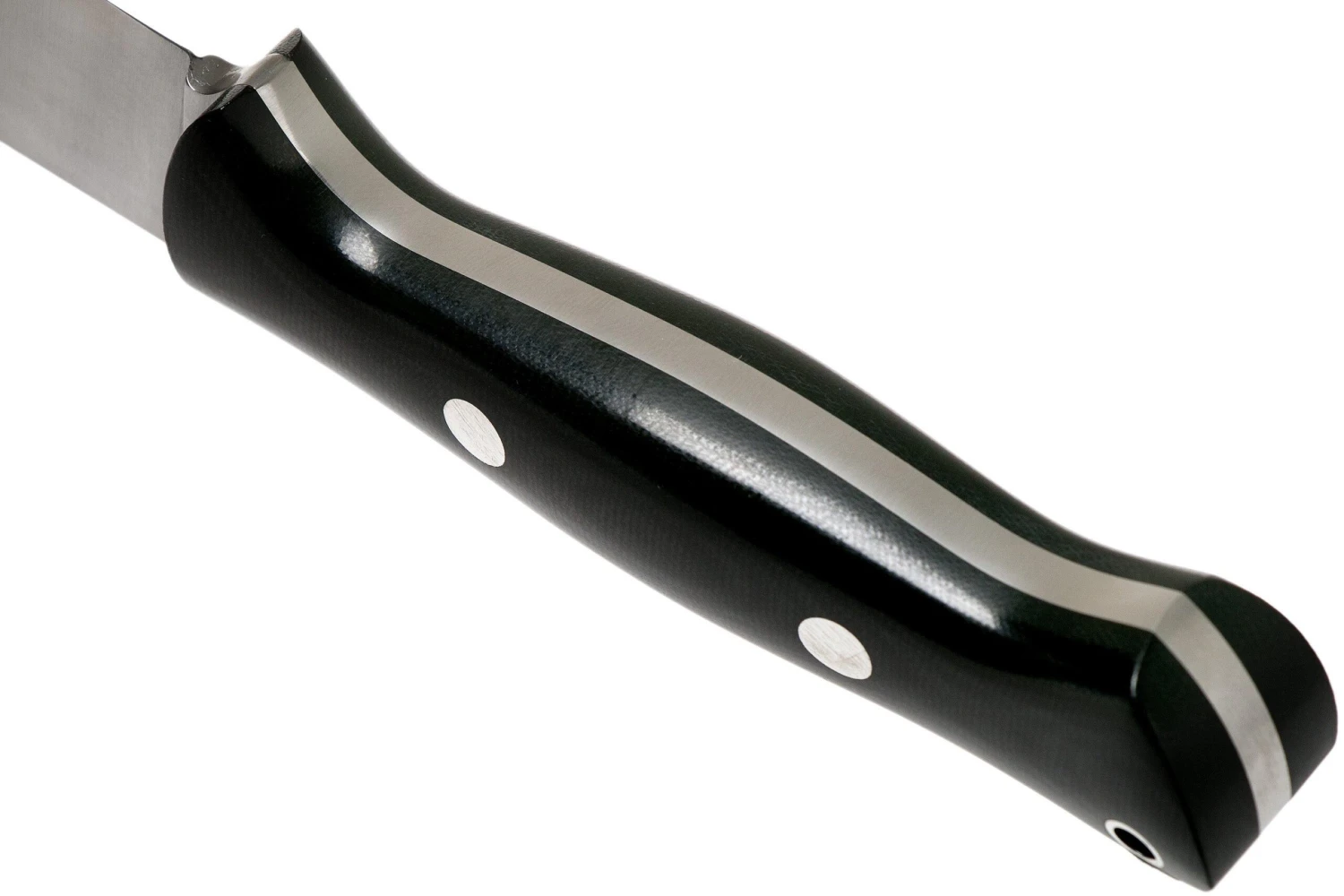 Bark River Bravo 1 A2, Black Canvas Micarta Rampless Cuchillo De Exterior 6 Bark River Bravo 1 A2, Black Canvas Micarta Rampless Cuchillo De Exterior - Imagen 4