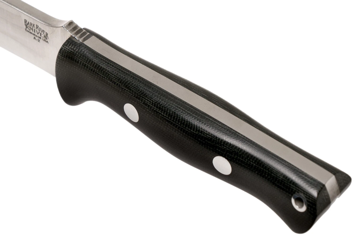 Bark River Bravo 1.2 A2 Black Canvas Micarta Cuchillo De Exterior 7 Bark River Bravo 1.2 A2 Black Canvas Micarta Cuchillo De Exterior - Imagen 5