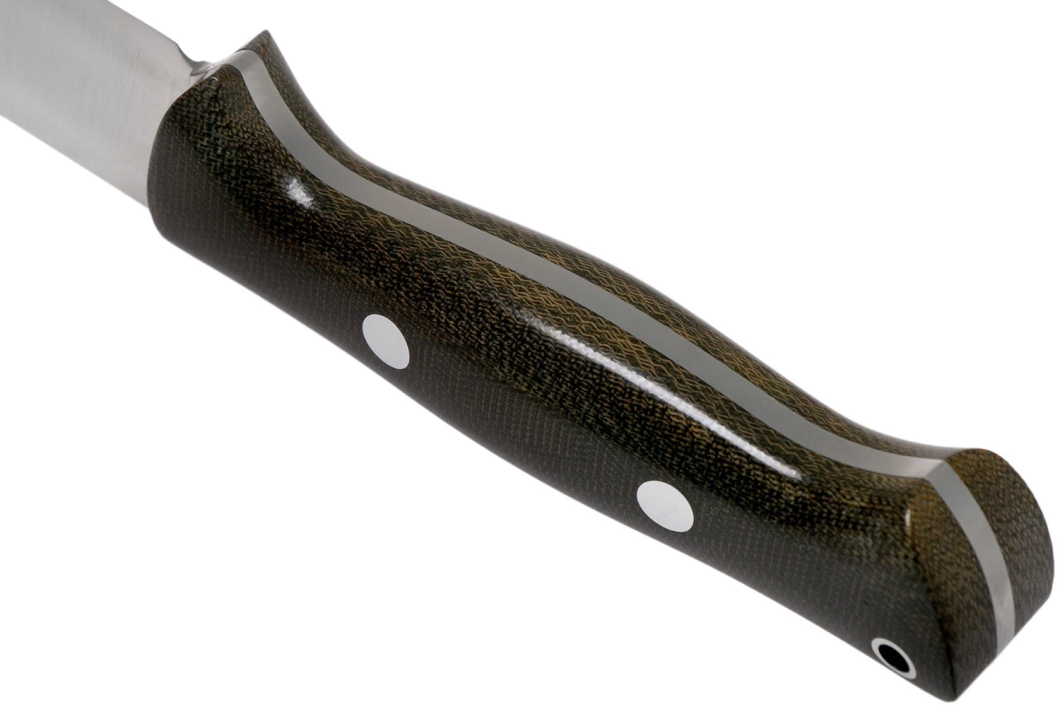 Bark River Bravo 1 LT CPM 3V Rampless, Green Canvas Micarta Cuchillo De Exterior 6 Bark River Bravo 1 LT CPM 3V Rampless, Green Canvas Micarta Cuchillo De Exterior - Imagen 4