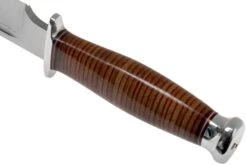 Bark River Teddy A2 Stacked Leather, Double Quillion Cuchillo De Exterior -Leatherman Tienda BRK08 114SLDQ 04 bark river knives