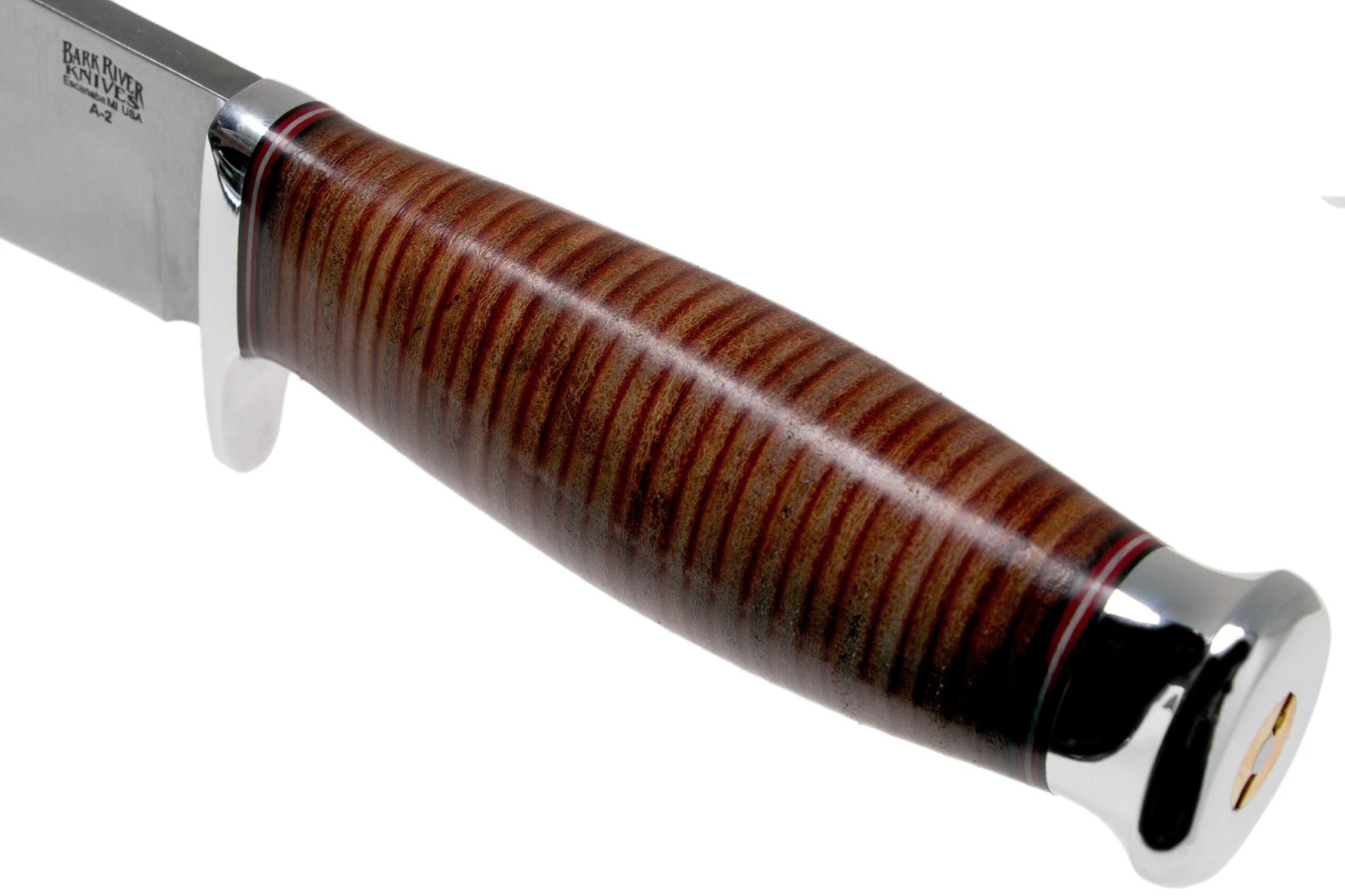 Bark River Teddy 2 A2 Stacked Leather Single Quillion Cuchillo De Exterior 7 Bark River Teddy 2 A2 Stacked Leather Single Quillion Cuchillo De Exterior - Imagen 5