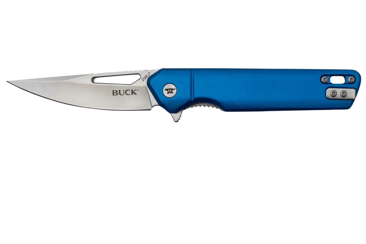 Buck Infusion Drop Point 0239BLS Aluminium Blue Navaja 3 Buck Infusion Drop Point 0239BLS Aluminium Blue Navaja