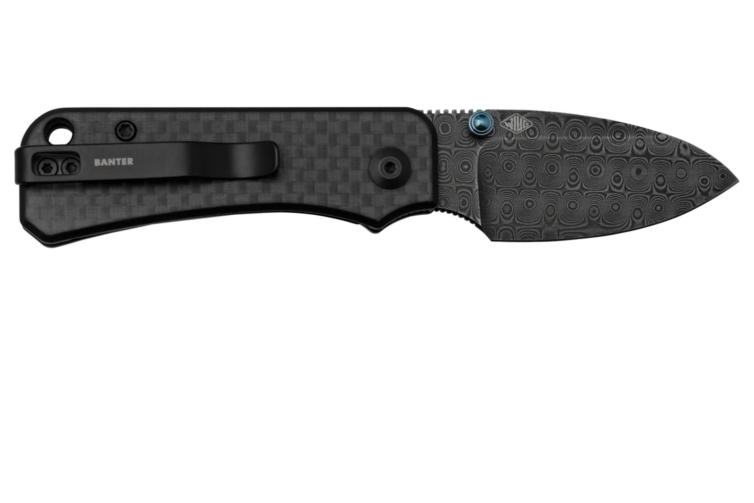 Civivi Baby Banter C19068S-DS1 Carbon Fiber, Damascus Navaja, Diseño De Ben Petersen 4 Civivi Baby Banter C19068S-DS1 Carbon Fiber, Damascus Navaja, Diseño De Ben Petersen - Imagen 2