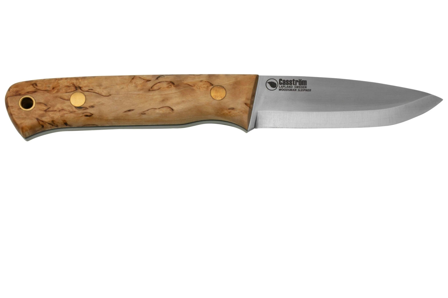 Casström Woodsman Knife Curly Birch, Sleipner Scandi Grind 10804 4 Casström Woodsman Knife Curly Birch, Sleipner Scandi Grind 10804 - Imagen 2
