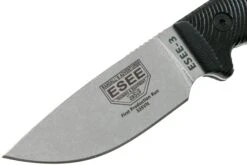 ESEE Model 3 S35VN 3D Black G10 Cuchillo De Supervivencia 3PM35V-001 Funda Negra + Clip Para Cinturón 11 ESEE Model 3 S35VN 3D Black G10 Cuchillo De Supervivencia 3PM35V-001 Funda Negra + Clip Para Cinturón -Leatherman Tienda EE 3PM35V 001 03 esee knives