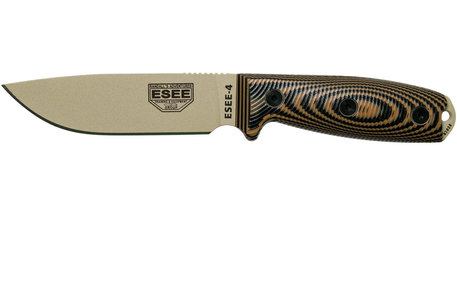 ESEE Model 4 Desert Tan Blade 3D Coyote-Black G10 Cuchillo De Supervivencia 4PDT-005 Funda Negra + Clip Para Cinturón 3 ESEE Model 4 Desert Tan Blade 3D Coyote-Black G10 Cuchillo De Supervivencia 4PDT-005 Funda Negra + Clip Para Cinturón