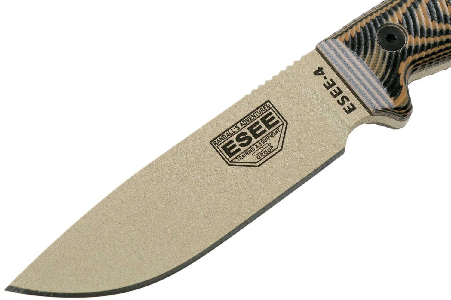 ESEE Model 4 Desert Tan Blade 3D Coyote-Black G10 Cuchillo De Supervivencia 4PDT-005 Funda Negra + Clip Para Cinturón 5 ESEE Model 4 Desert Tan Blade 3D Coyote-Black G10 Cuchillo De Supervivencia 4PDT-005 Funda Negra + Clip Para Cinturón - Imagen 3