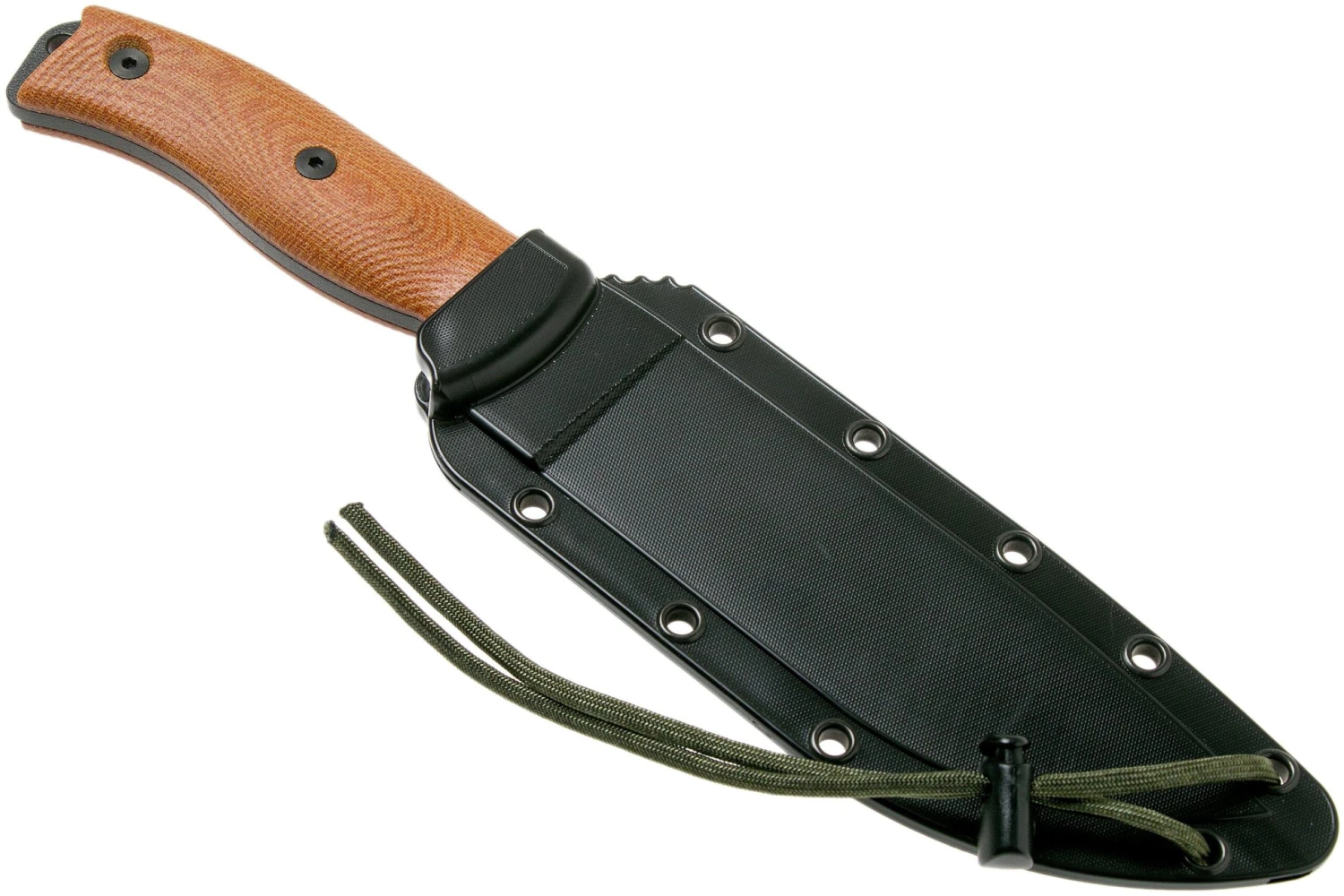 ESEE Model 6 Black Blade 3D Natural Canvas Micarta Cuchillo De Supervivencia 6PB-011 Funda Negra + Clip Plate 8 ESEE Model 6 Black Blade 3D Natural Canvas Micarta Cuchillo De Supervivencia 6PB-011 Funda Negra + Clip Plate - Imagen 6