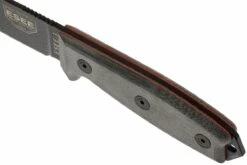 ESEE Model 3 Black Blade, Grey Handle 3P-MB-B Con Funda + Clip Y MOLLE-back -Leatherman Tienda EE ESEE 3P MB B 04 esee knives model 3 ee esee 3p mb b d4