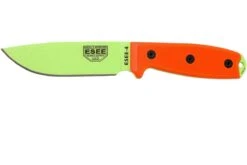 ESEE Model 4 Venom Green 4PM-VG Cuchillo De Supervivencia Con Funda + Clip De Cinturón