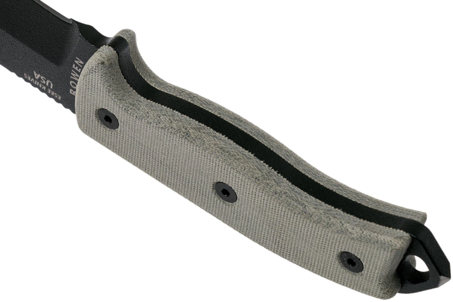 ESEE Model 5 Black Blade, Desert Tan Handle 5P-BK Con Funda Kydex + Clip De Cinturón 6 ESEE Model 5 Black Blade, Desert Tan Handle 5P-BK Con Funda Kydex + Clip De Cinturón - Imagen 4