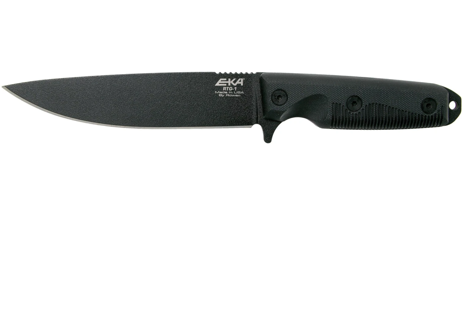 EKA RTG1 Black Blade, Black G10 Cuchillo De Supervivencia 3 EKA RTG1 Black Blade, Black G10 Cuchillo De Supervivencia