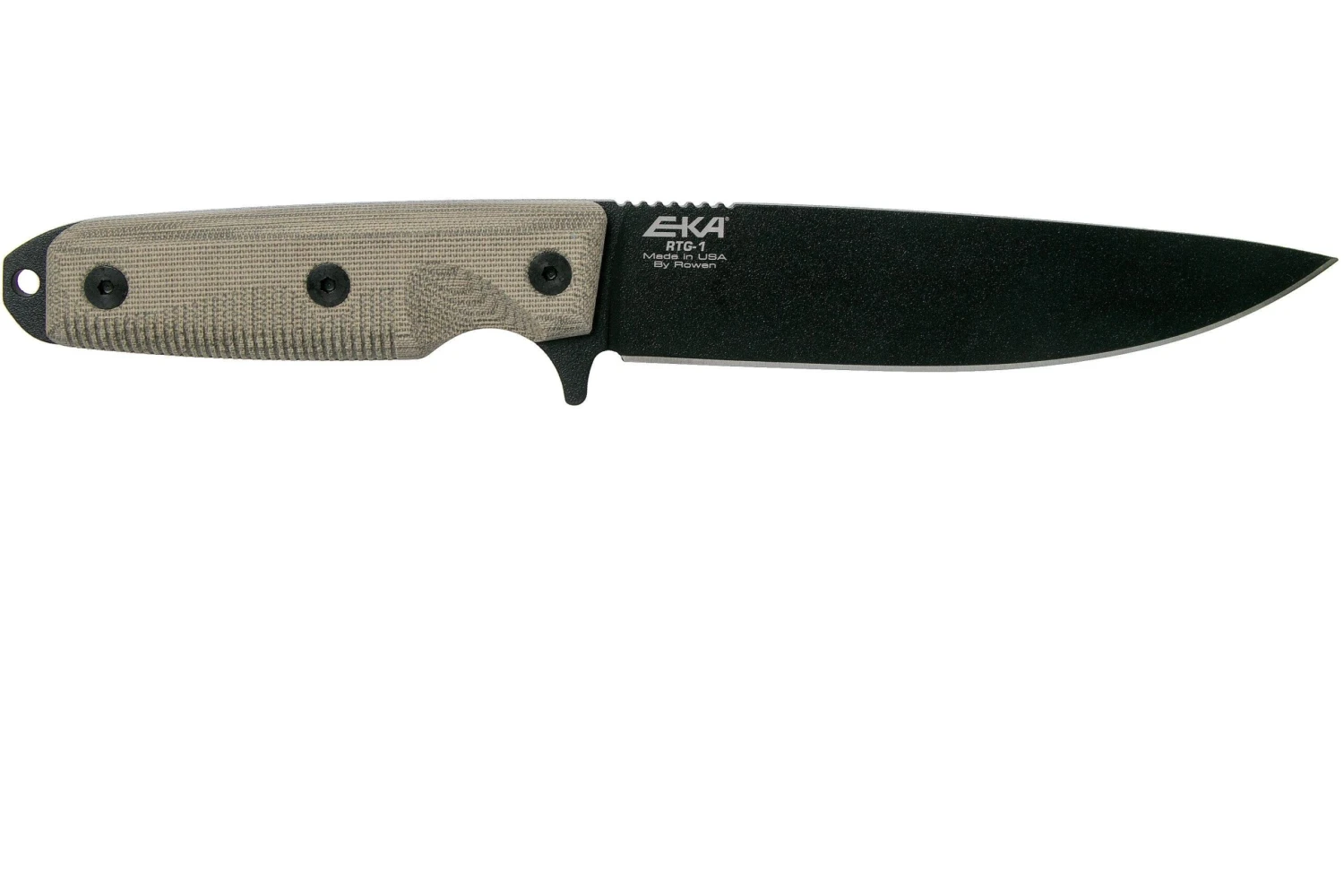 EKA RTG1 Black Blade, Canvas Micarta Cuchillo De Supervivencia 4 EKA RTG1 Black Blade, Canvas Micarta Cuchillo De Supervivencia - Imagen 2
