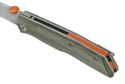 Fox Knives The Sicilian, Satin Green Micarta FX-525MI Navaja, Bob Terzuola Design -Leatherman Tienda FOFX 525MI 07 fox