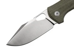 GiantMouse ACE Atelier, Elmax, Green Canvas Micarta Navaja -Leatherman Tienda GMATELIER GRN CANVAS 03 giantmouse