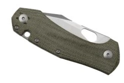 GiantMouse ACE Atelier, Elmax, Green Canvas Micarta Navaja -Leatherman Tienda GMATELIER GRN CANVAS 06 giantmouse