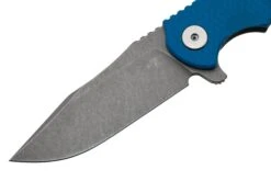 Rick Hinderer Project X, MagnaCut Clip Point, Working Finish, Blue G10 Navaja -Leatherman Tienda HRK PJX MC CP WFL 03 rickhinderer