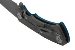 Rick Hinderer Project X, MagnaCut Clip Point, Working Finish, Blue G10 Navaja -Leatherman Tienda HRK PJX MC CP WFL 04 rickhinderer