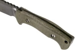 Rick Hinderer Ranch Bowie Green Canvas Micarta, DLC Stonewashed, Cuchillo Bowie -Leatherman Tienda HRK TRB DLC GM 05 rick hinderer knives