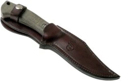 Rick Hinderer Ranch Bowie Green Canvas Micarta, DLC Stonewashed, Cuchillo Bowie -Leatherman Tienda HRK TRB DLC GM 07 rick hinderer knives