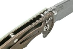 Rick Hinderer XM-18 3.5" Spanto S45VN Stonewash, Battle Bronze, Translucent G10, CPM S45VN Navaja -Leatherman Tienda HRK XM1835S45 BBTG 07 rickhinderer