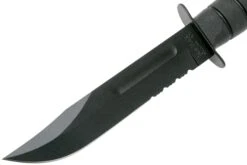 KA-BAR 1212 Cuchillo Fijo, Parcialmente Dentado, Funda De Cuero -Leatherman Tienda KA1212 03 ka bar