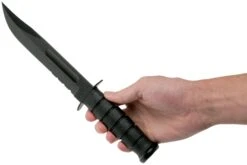 KA-BAR 1212 Cuchillo Fijo, Parcialmente Dentado, Funda De Cuero -Leatherman Tienda KA1212 06 ka bar