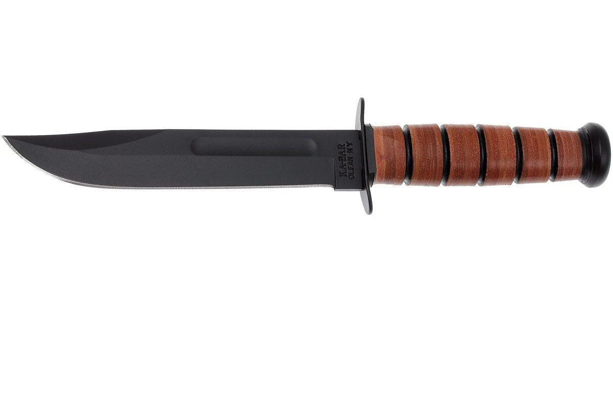 KA-BAR USMC 1217 Plain Edge, Funda De Cuero 3 KA-BAR USMC 1217 Plain Edge, Funda De Cuero