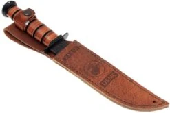 KA-BAR USMC 1218 Parcialmente Dentado Con Mango Y Funda De Cuero -Leatherman Tienda KA1218 06 ka bar ka1218 06
