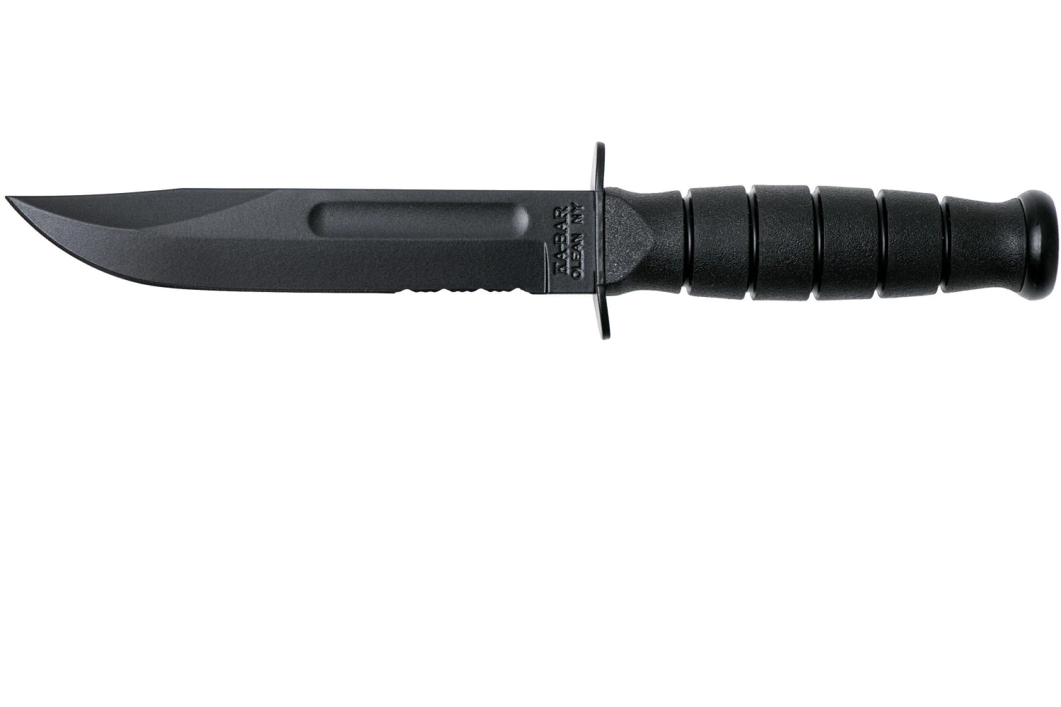 KA-BAR Short 1259 Cuchillo Fijo, Parcialmente Dentado, Funda De Plástico 3 KA-BAR Short 1259 Cuchillo Fijo, Parcialmente Dentado, Funda De Plástico