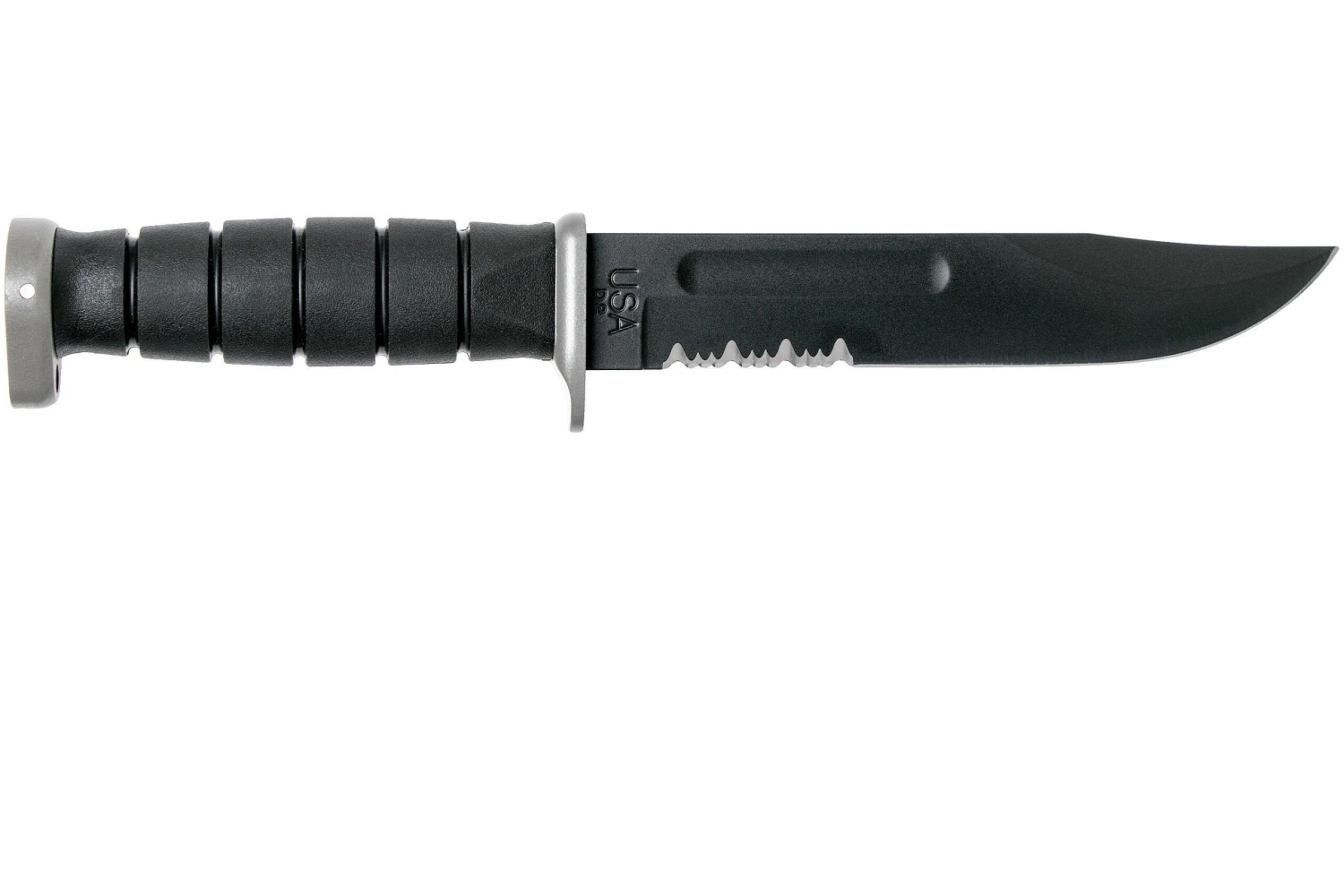 KA-BAR D2 Extreme Fighting Knife 1282, Serrated Blade, Kraton Handle, Funda De Plástico 4 KA-BAR D2 Extreme Fighting Knife 1282, Serrated Blade, Kraton Handle, Funda De Plástico - Imagen 2
