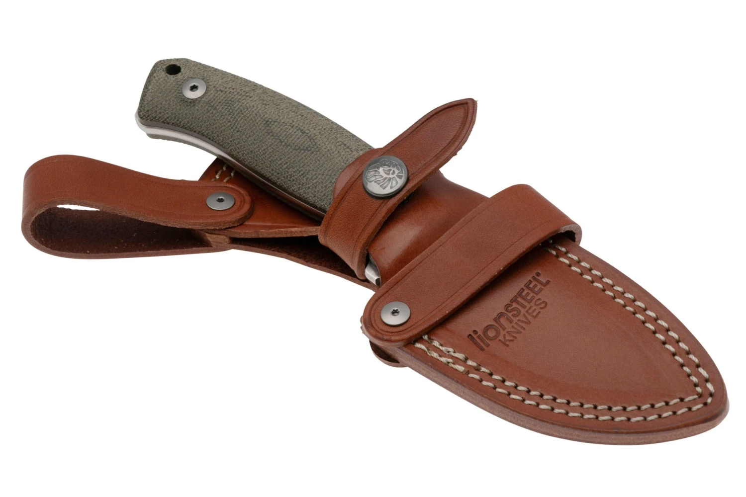 LionSteel M2M CVG Green Canvas Micarta Cuchillo Fijo 8 LionSteel M2M CVG Green Canvas Micarta Cuchillo Fijo - Imagen 6