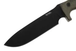 LionSteel M7B CVG Black, Green Canvas Micarta Cuchillo Fijo, Molletta Design -Leatherman Tienda LI M7B CVG 03 lionsteel