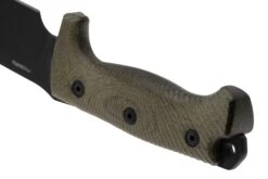 LionSteel M7B CVG Black, Green Canvas Micarta Cuchillo Fijo, Molletta Design -Leatherman Tienda LI M7B CVG 04 lionsteel