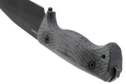 Lionsteel T6 Old Black, Black Canvas Micarta T6B-CVB Cuchillo Fijo -Leatherman Tienda LI T6B CVB 04 lionsteel