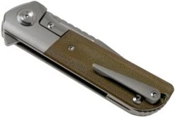 Liong Mah Lanny V2, Green Canvas Micarta, Satin M390 Navaja 13 Liong Mah Lanny V2, Green Canvas Micarta, Satin M390 Navaja -Leatherman Tienda LO LA2 GCM 04 liong mah design