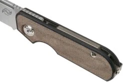 Liong Mah Traveller Spearpoint Green Canvas Micarta Navaja -Leatherman Tienda LO TR SP GCM 07 liong mah