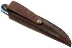 LT Wright Patriot, A2, Polished Black Micarta, Blue Liners, Leather Sheath, Cuchillo De Exterior -Leatherman Tienda LT PAT BM BL POL LS 07 lt wright